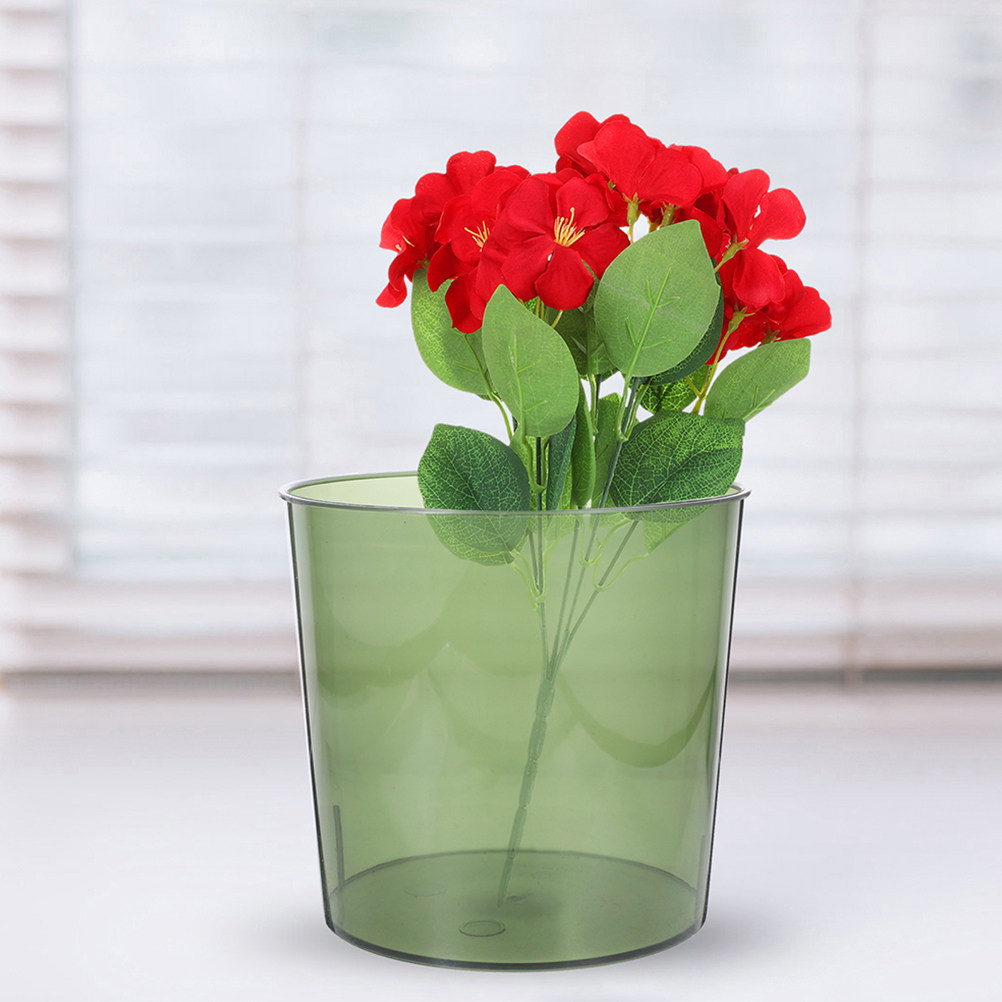 Home Decor Vase With Flowers - 5 Stück Blumeneimer, verschleißfeste transparente Blumenhalter-Aufbewahrungseimer
