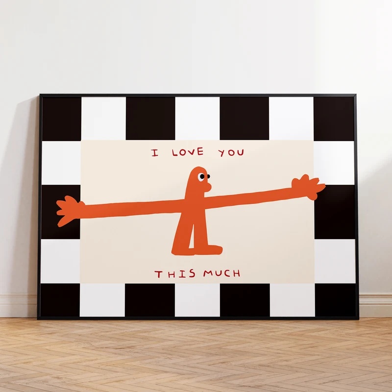 Home Decor Lovely Home - „Ich liebe dich so sehr“ Zitat