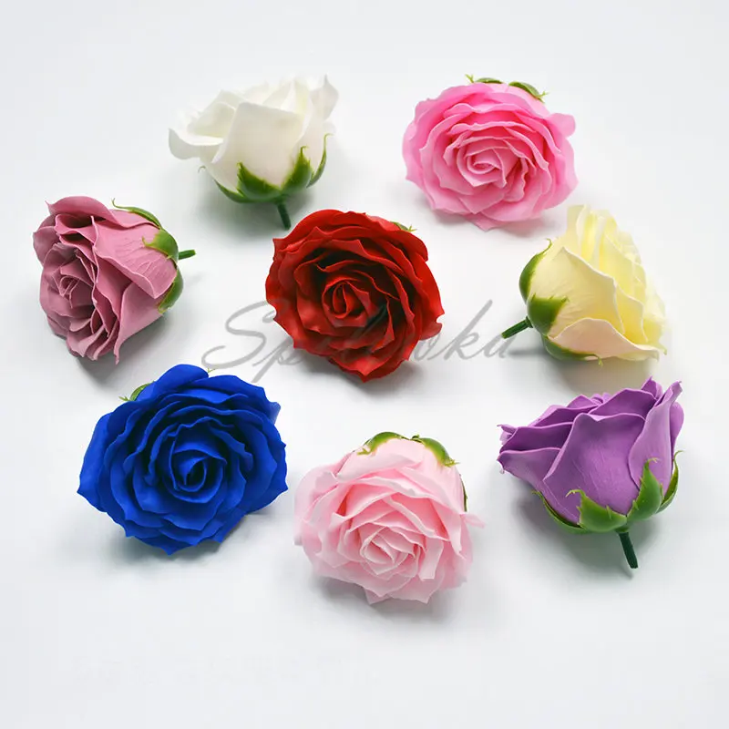 Home Decor Flowers - Spilewka 6-lagig dia7cm Qualität Rosen Blumen