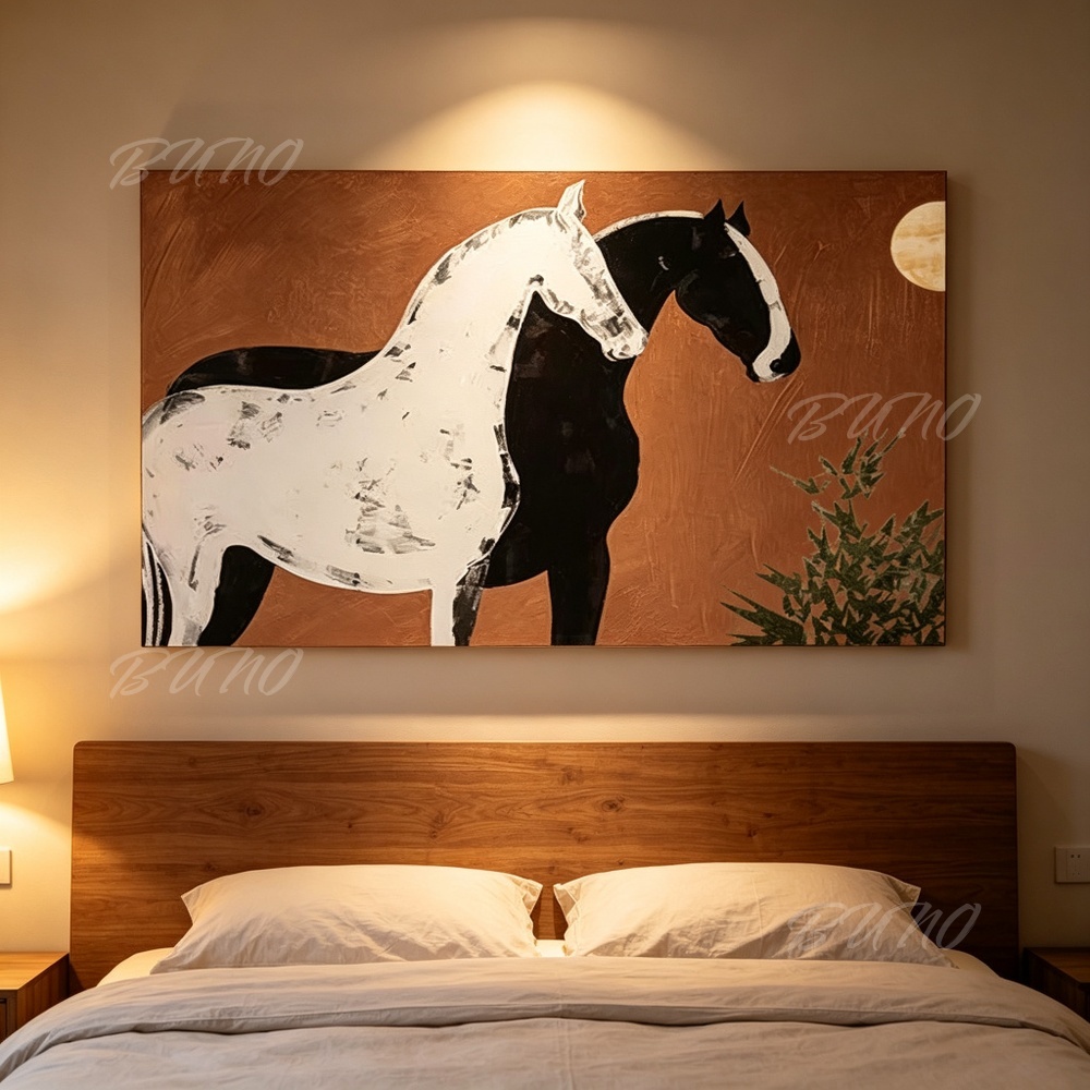 Home Decor Orange - 100% handgemaltes originales abstraktes Ölgemälde, 3D-Impasto,