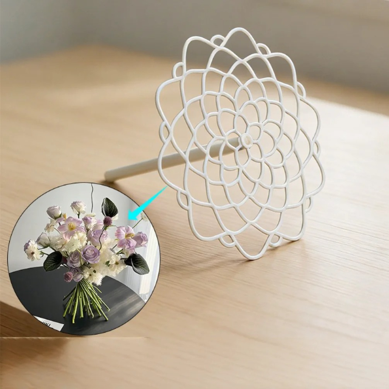 Home Decor Vase With Flowers - Spiralförmiger Ikebana-Stielhalter, Vase, Blumenarrangement-Fixierungswerkzeug, DIY Blumenhandwerk,