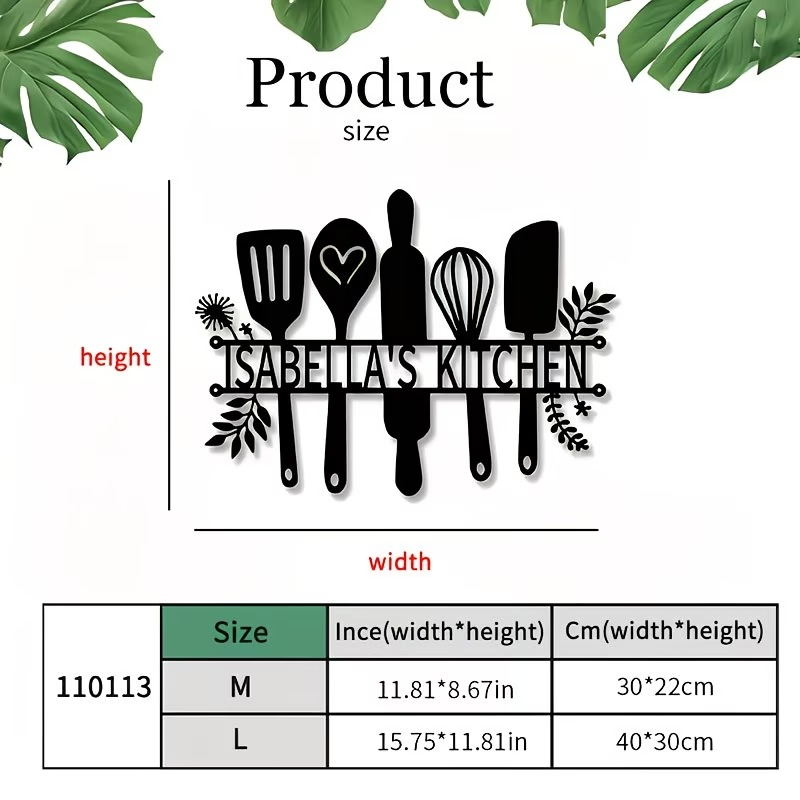 Personalisiertes Küchenlogo, i – Home Decor Logo Bewertung und Preis