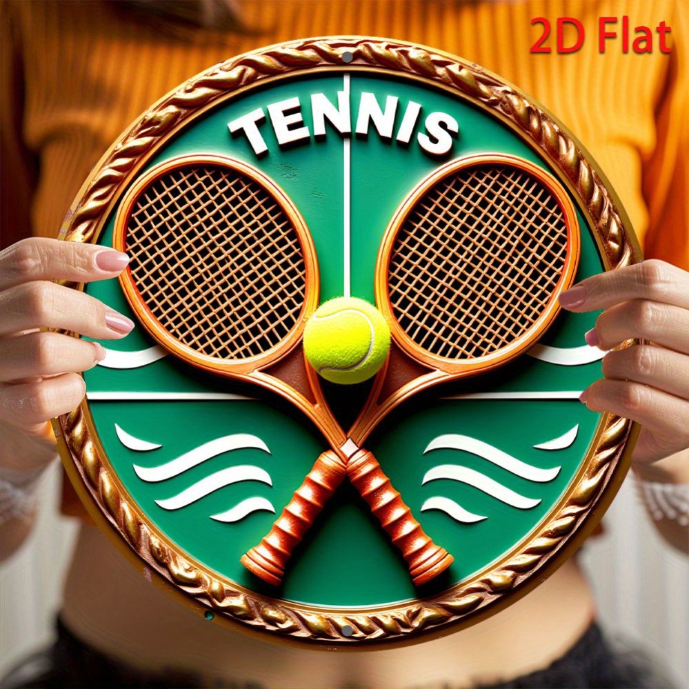 1-teiliges Retro-Tennis-Match- – Home Decor Logo Bewertung und Preis