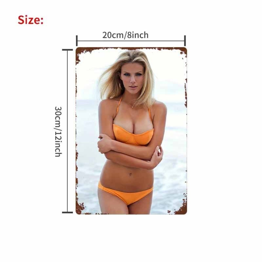 Vintage Orange Bikini Strand M – Home Decor Orange Bewertung und Preis