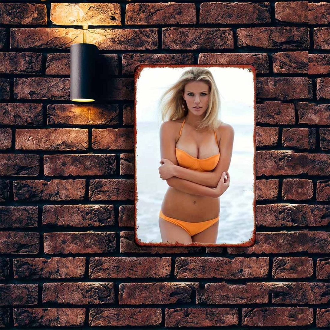 Vintage Orange Bikini Strand M – Home Decor Orange Bewertung und Preis
