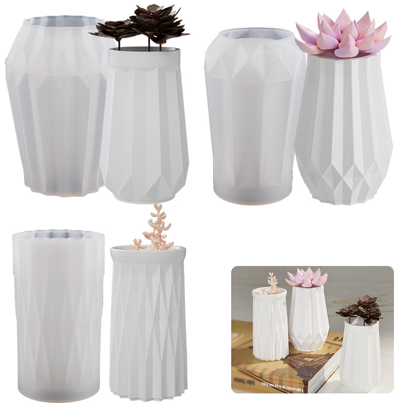 Runde Diamant vase Silikon for – Home Decor Vase With Flowers Bewertung und Preis