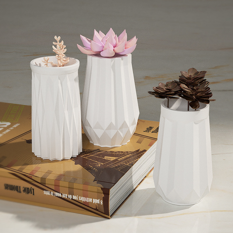 Runde Diamant vase Silikon for – Home Decor Vase With Flowers Bewertung und Preis