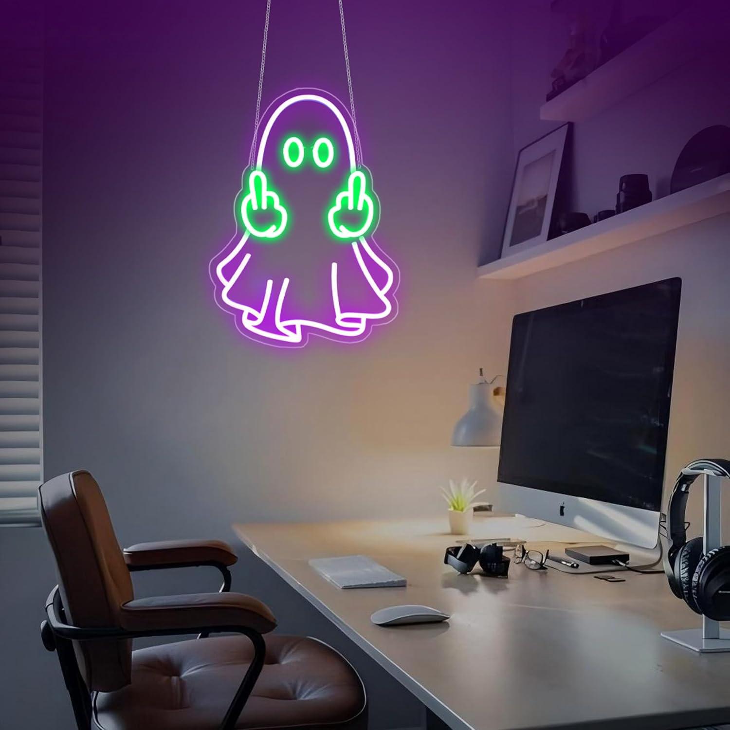 Geister-Neonschild USB-Betrieb – Home Decor Light Bewertung und Preis