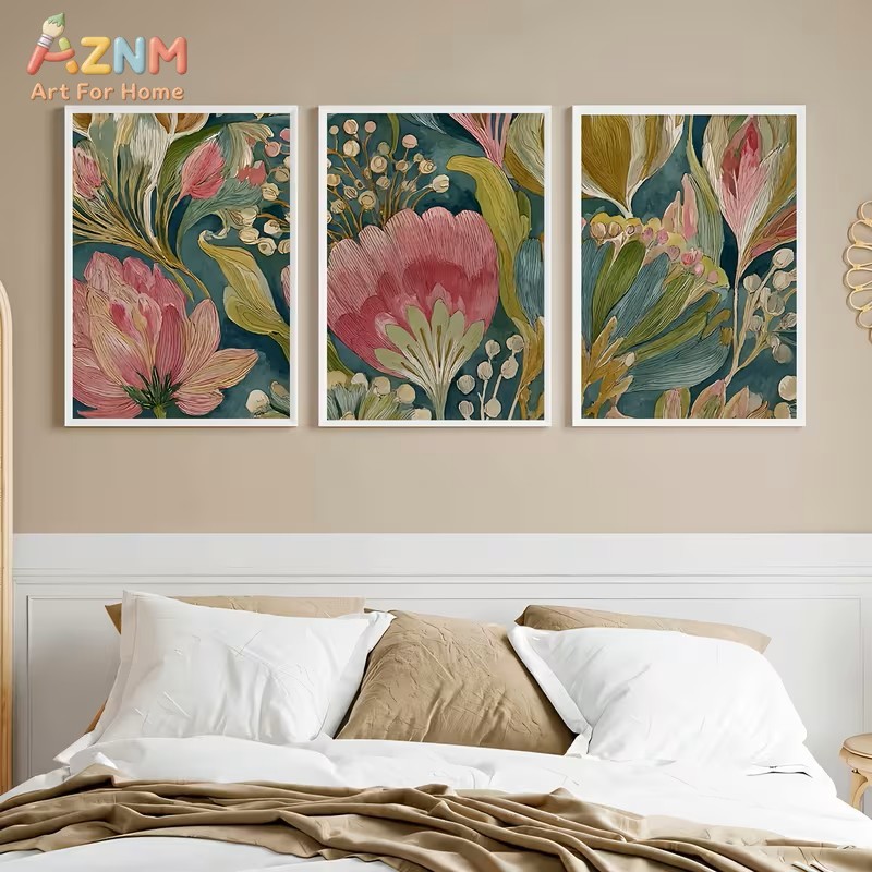 3-teiliges Set Botanische Blum – Watercolor Poster Print Bewertung und Preis