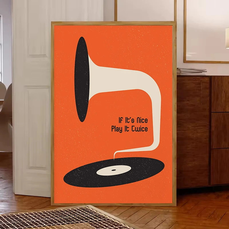 Mid-Century Vinyl-Schallplatte – Home Decor Design Interior Bewertung und Preis