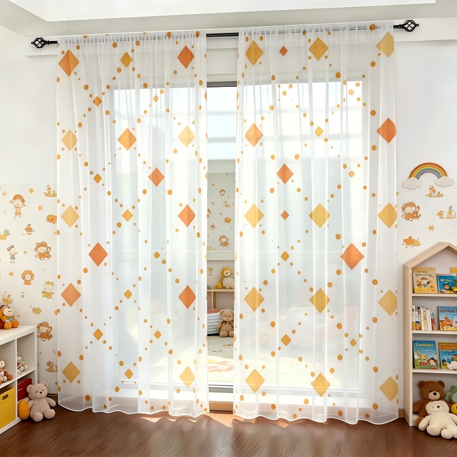 2 Stück Digital Bedruckte Tran – Home Decor Orange Bewertung und Preis