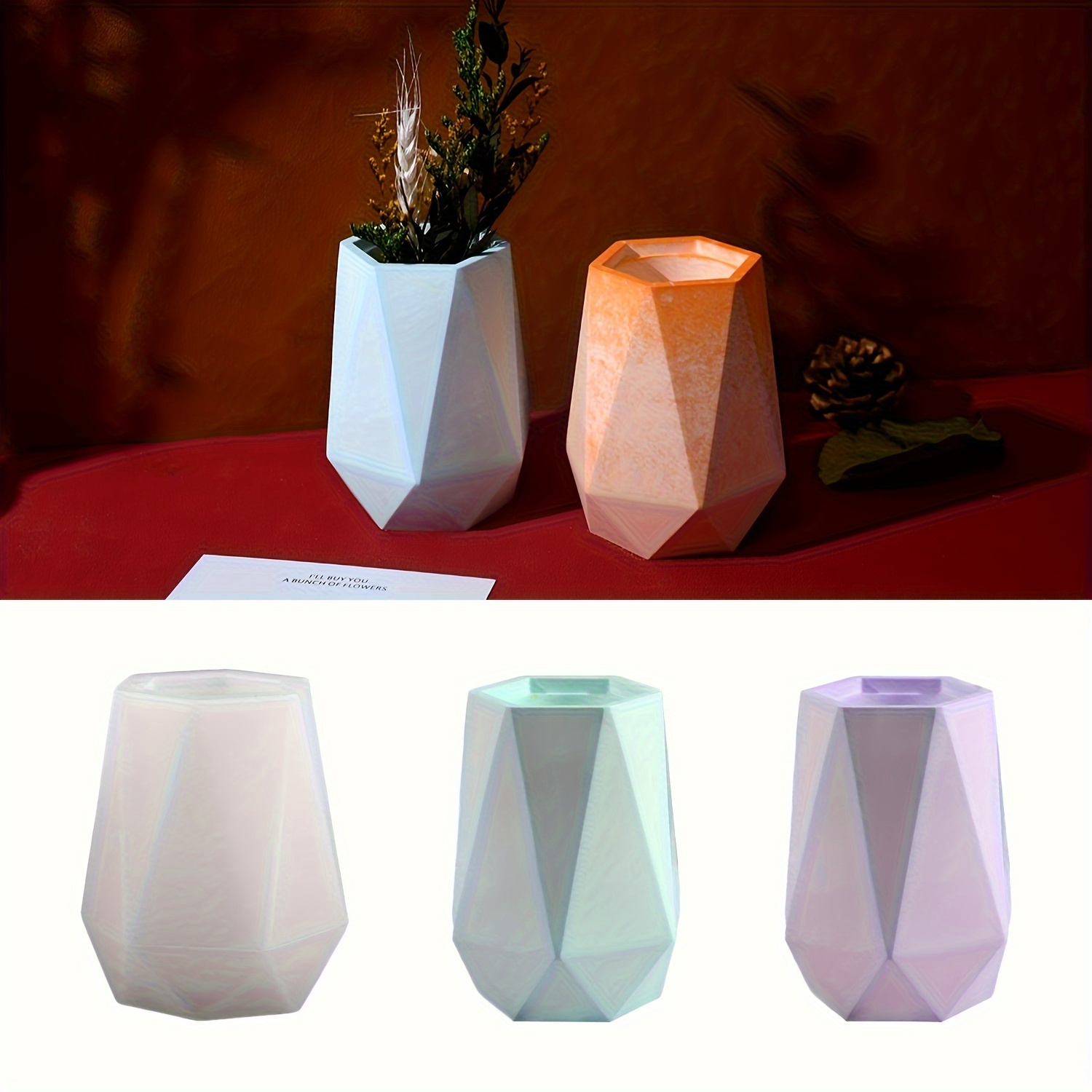 DIY 6-Seitige Vase Silikonform – Home Decor Vase With Flowers Bewertung und Preis
