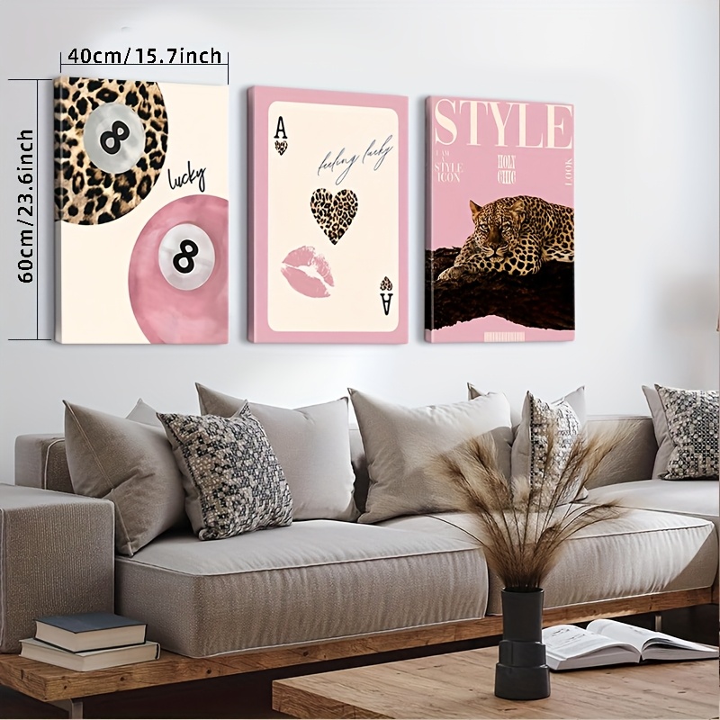 3-teiliger Leoparden-Geparden- – Home Decor Design Interior Bewertung und Preis
