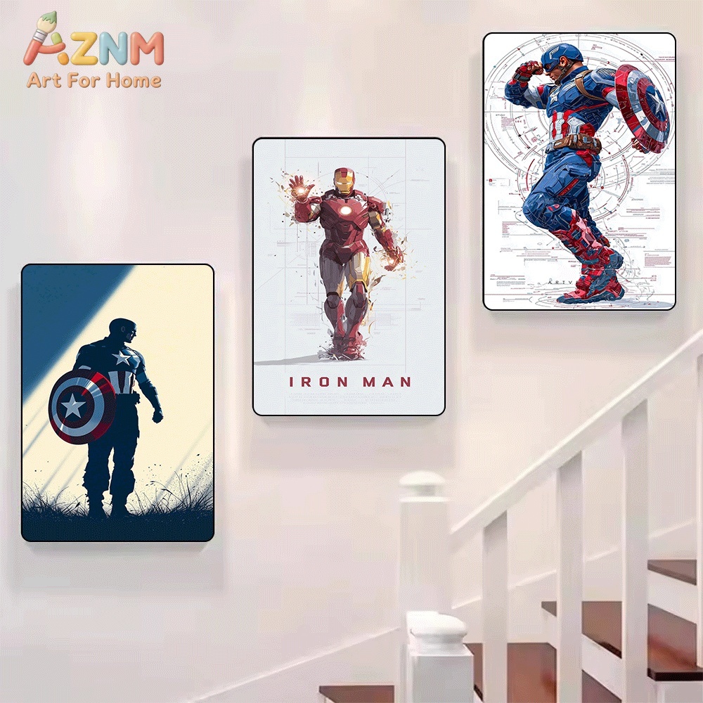 Captain America Silhouette Sup – Watercolor Poster Print Bewertung und Preis