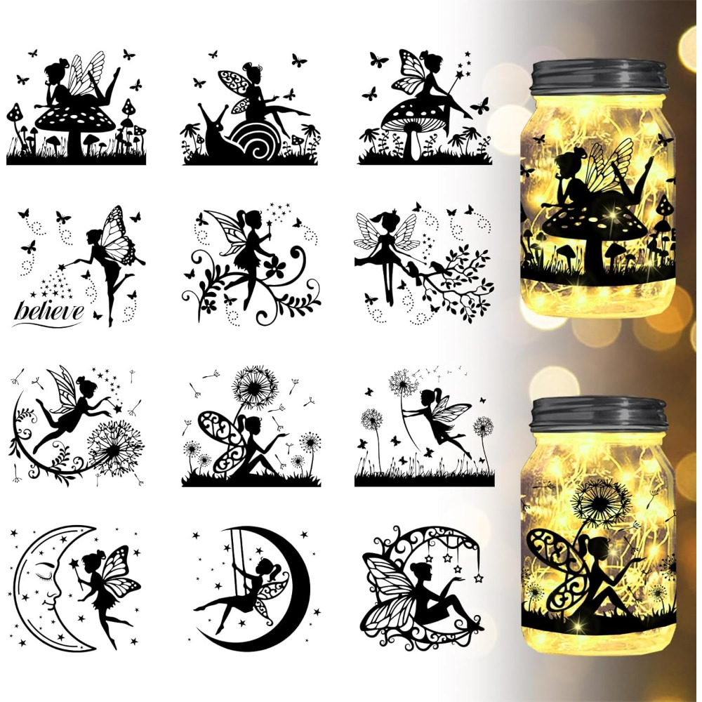 Elf Silhouette Glas Ausschnitt – Home Decor Wallpaper Bewertung und Preis