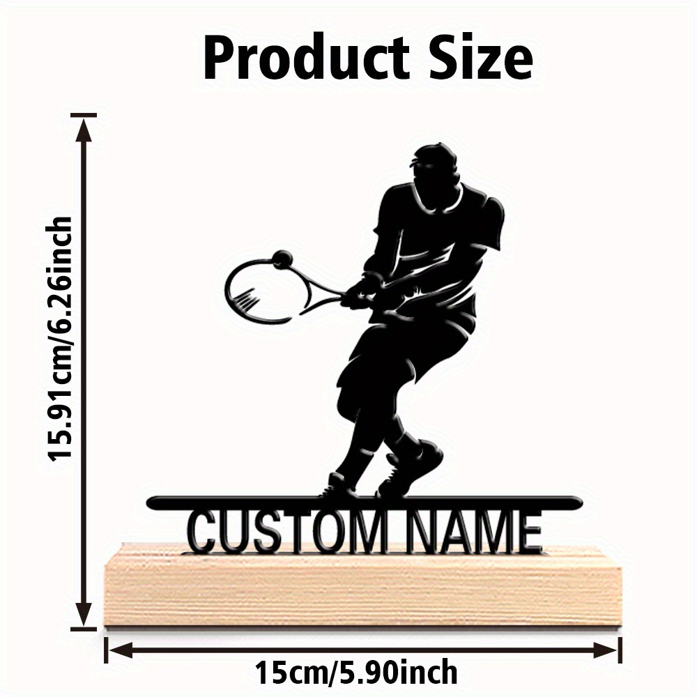 Personalisierte Tennisspieler- – Home Decor Design Interior Bewertung und Preis
