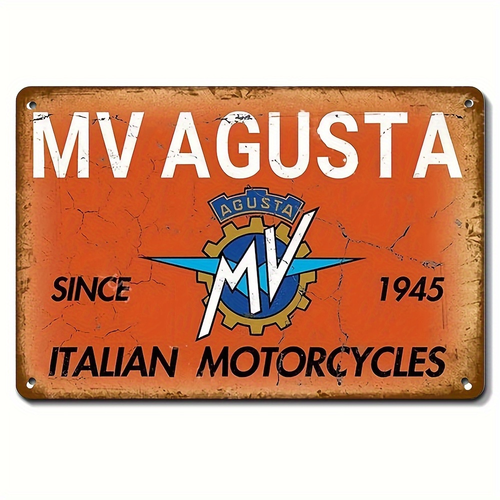 Vintage MV Agusta Italian Moto – Home Decor Orange Bewertung und Preis