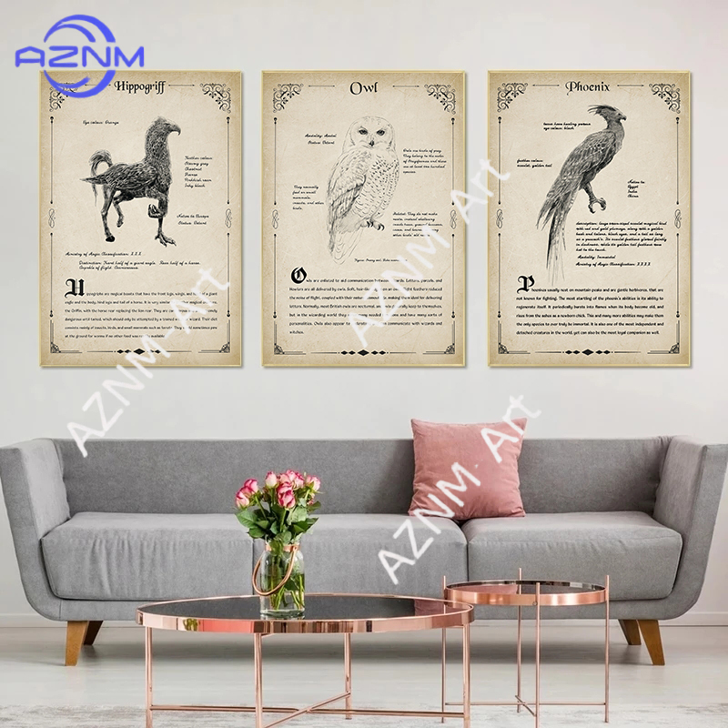 Antiker Stil Magische Kreature – Watercolor Poster Print Bewertung und Preis