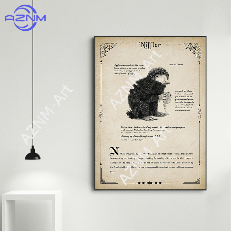 Antiker Stil Magische Kreature – Watercolor Poster Print Bewertung und Preis