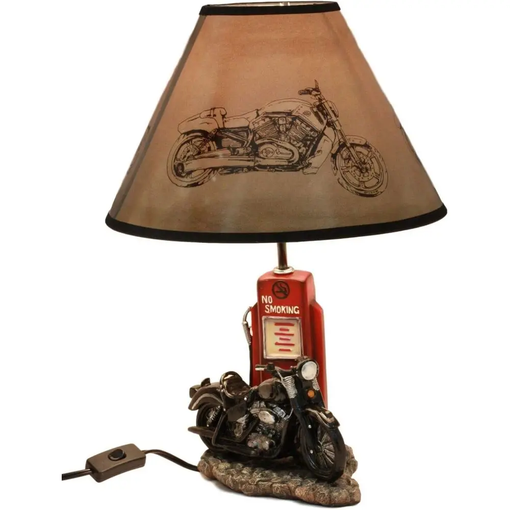 Vintage Retro Schwarze Motorra – Home Decor Light Bewertung und Preis