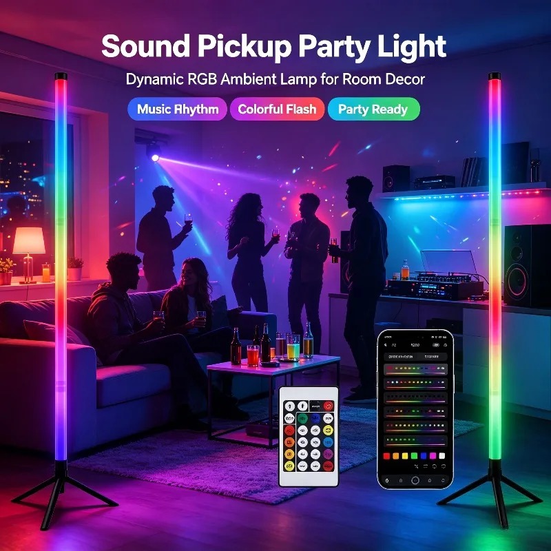 2 Stück 120CM RGB Stehlampe, S – Home Decor Light Bewertung und Preis