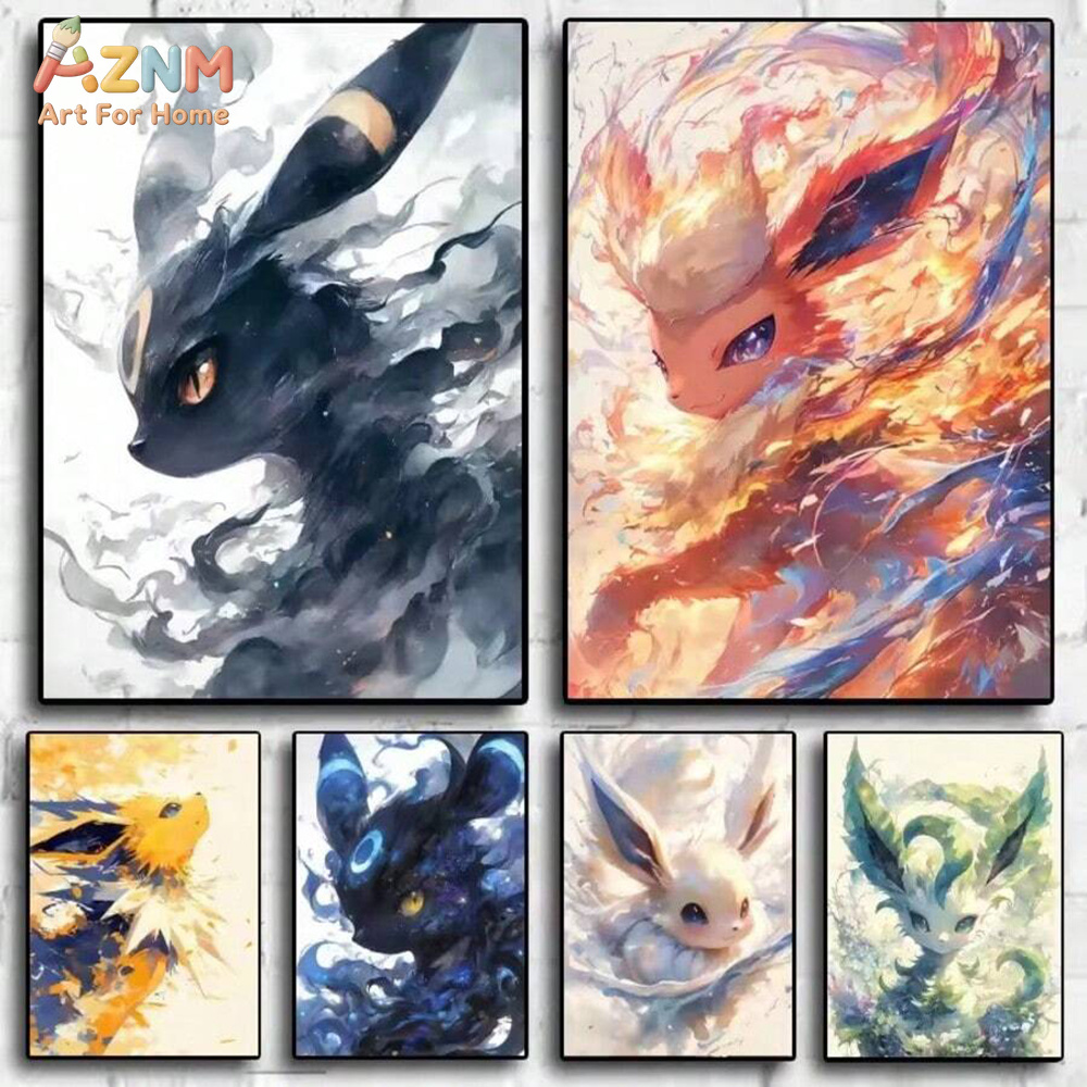 AZNM Aquarell Eeveelutions Lei – Watercolor Poster Print Bewertung und Preis