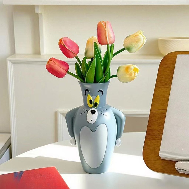 Cartoon Tom und Jerry Neue Vas – Home Decor Flowers Bewertung und Preis