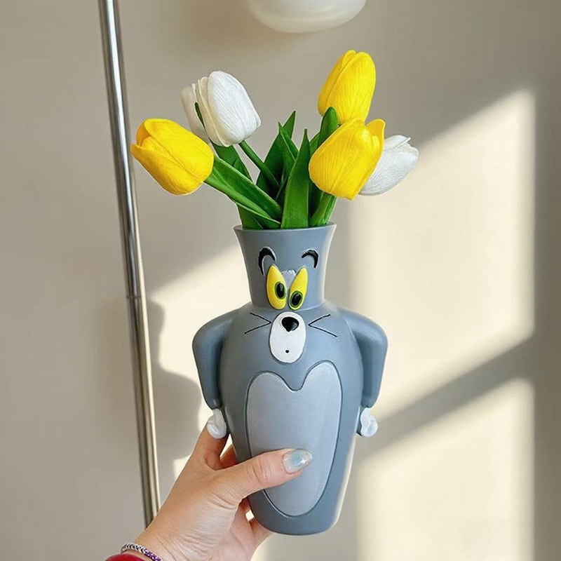 Cartoon Tom und Jerry Neue Vas – Home Decor Flowers Bewertung und Preis