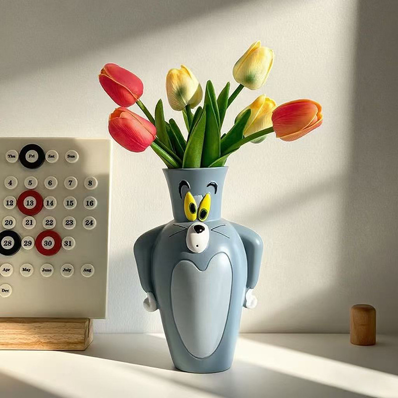 Cartoon Tom und Jerry Neue Vas – Home Decor Flowers Bewertung und Preis