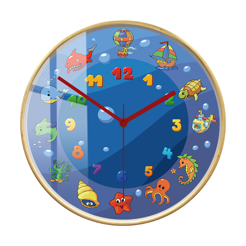 Cartoon-Wanduhr mit blauen Mee – Home Decor Under 300 Bewertung und Preis