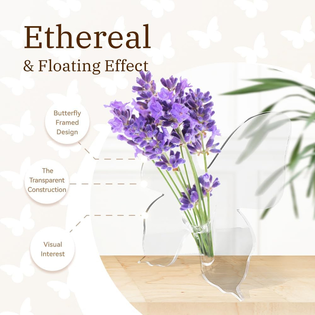 Transparente Schmetterling Acr – Home Decor Vase With Flowers Bewertung und Preis
