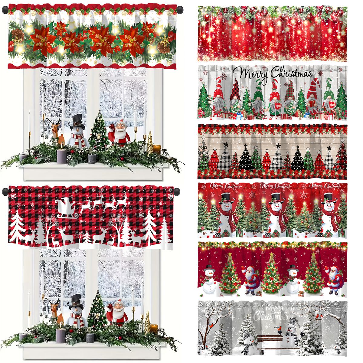 Weihnachts-Kurzvorhang, frohe  – Home Decor Trends 2025 Bewertung und Preis