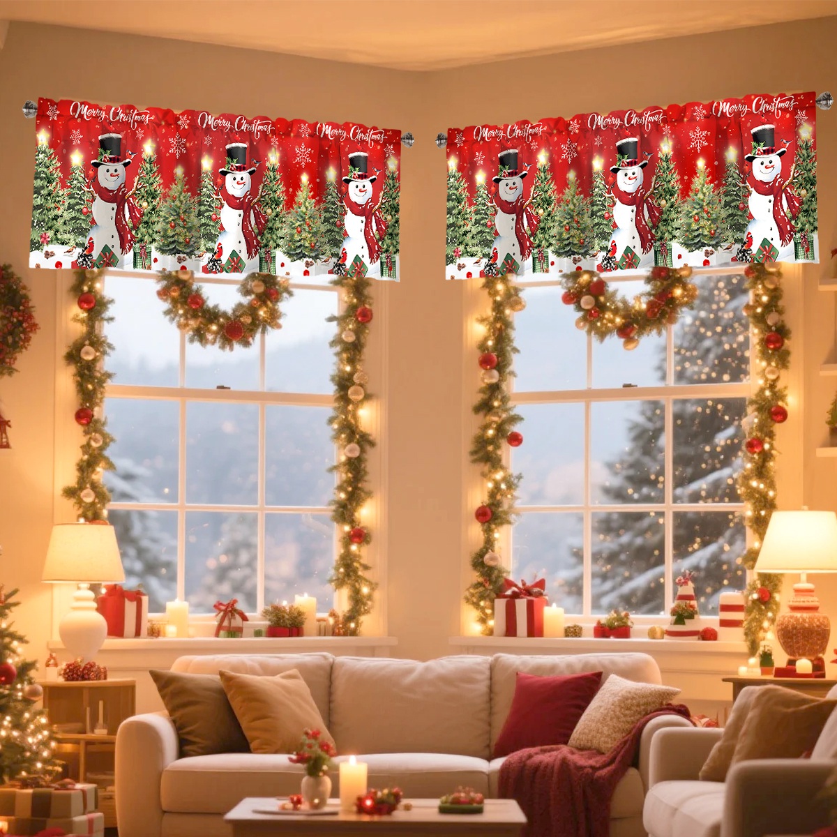 Weihnachts-Kurzvorhang, frohe  – Home Decor Trends 2025 Bewertung und Preis